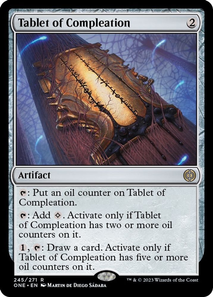 Tablet of Compleation · 245 · Phyrexia: All Will Be One · Non-foil