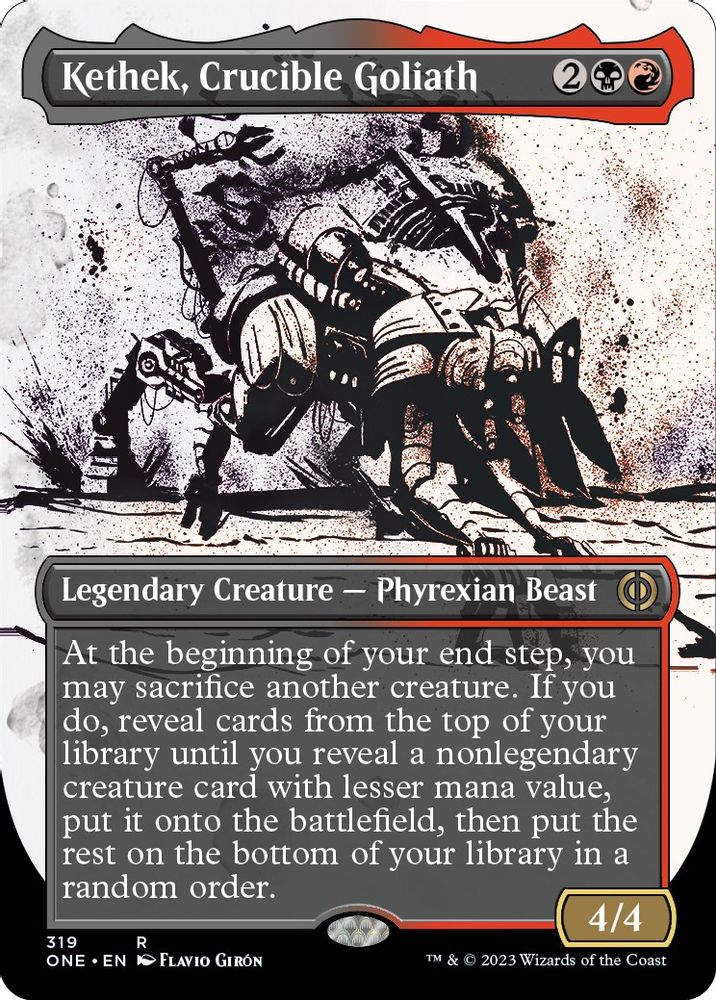 Kethek, Crucible Goliath (Showcase) · 319 · Phyrexia: All Will Be One · Non-foil