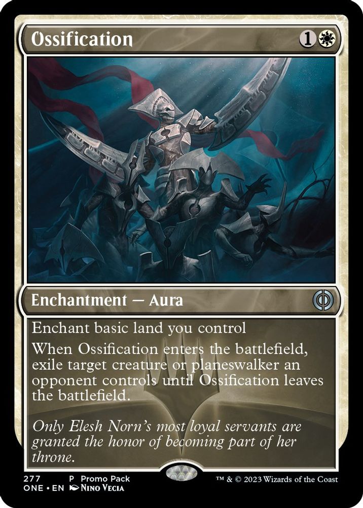 Ossification · 277 · Promo Pack: Phyrexia: All Will Be One · Non-foil
