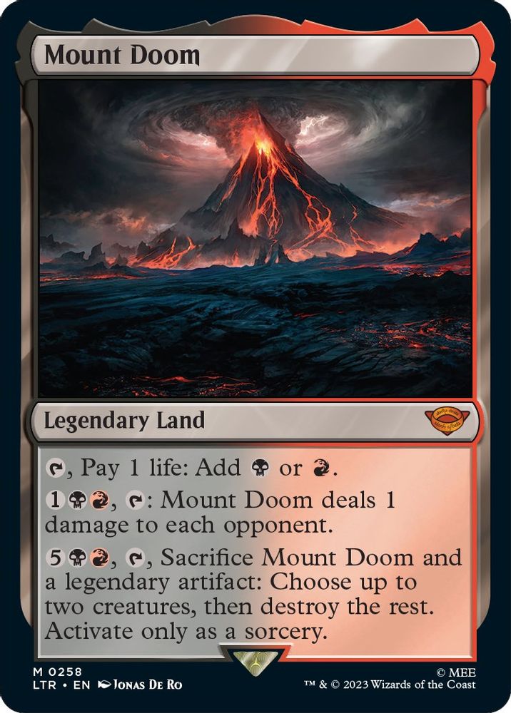 Mount Doom · 258 · LTR · Non-foil
