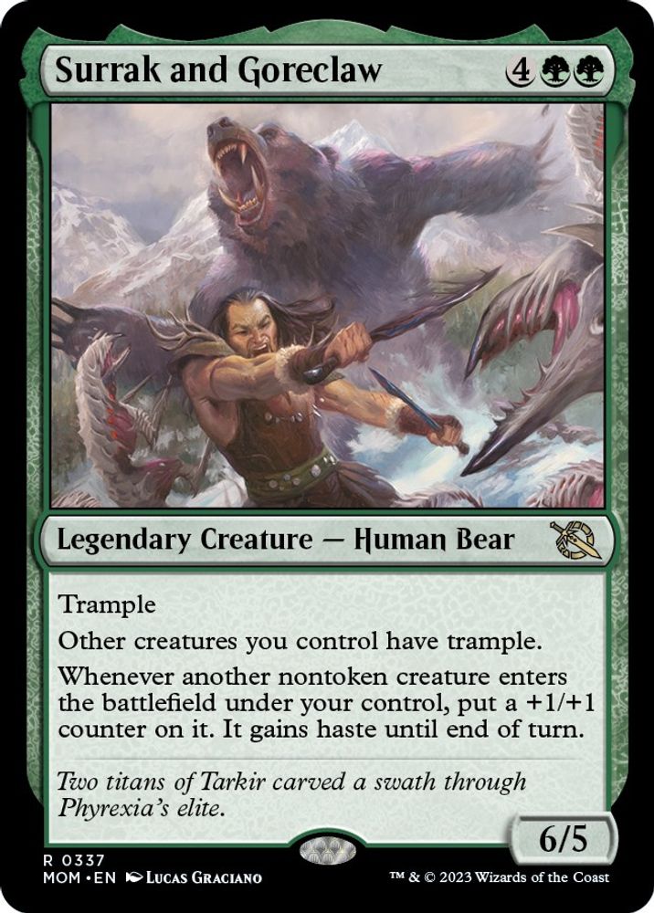 Surrak and Goreclaw · 337 · March of the Machine · Non-foil