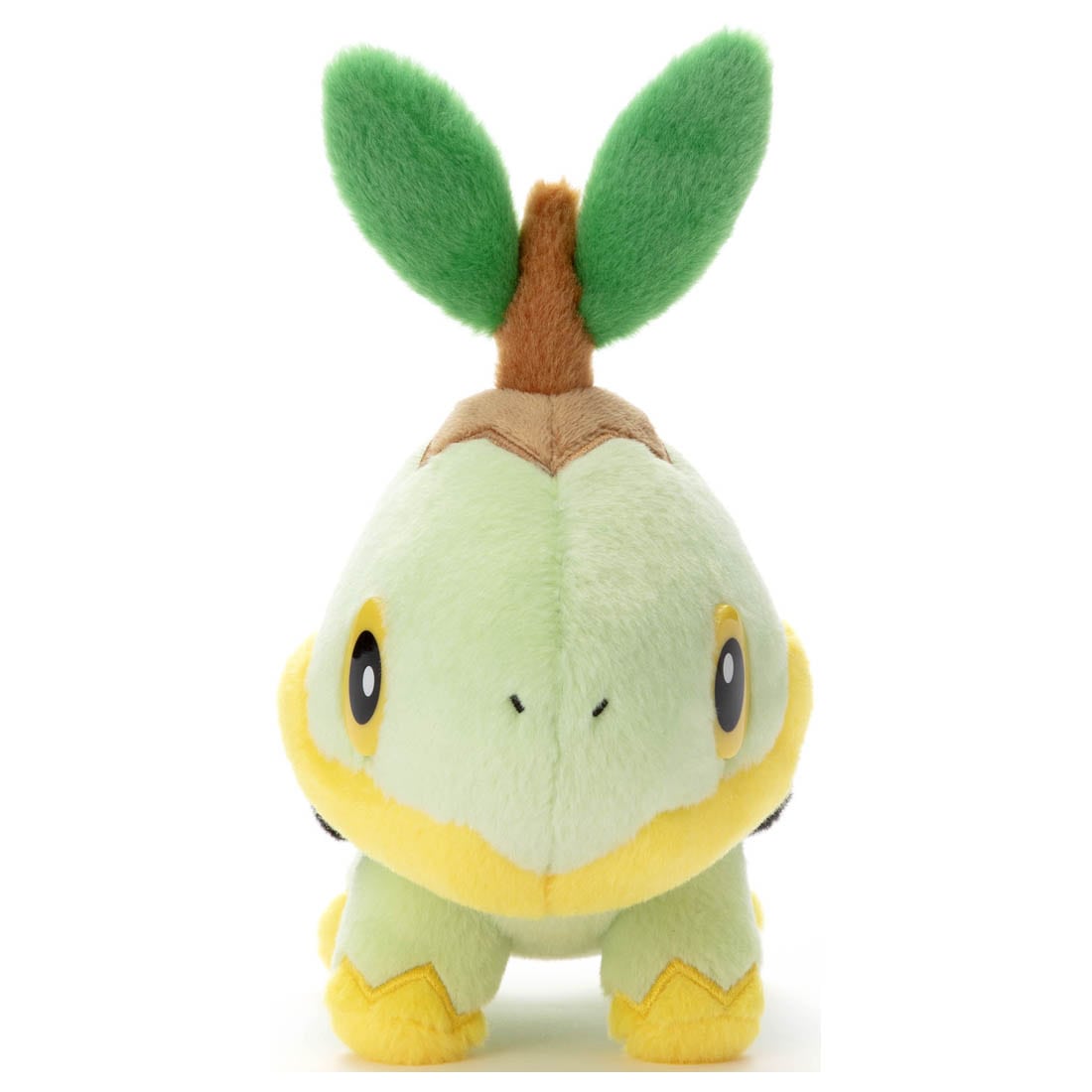 Pokémon I Choose You! - 6.5" Turtwig Plush - Small green plush of Turtwig with yellow accents and two green leaf-like ears on top.