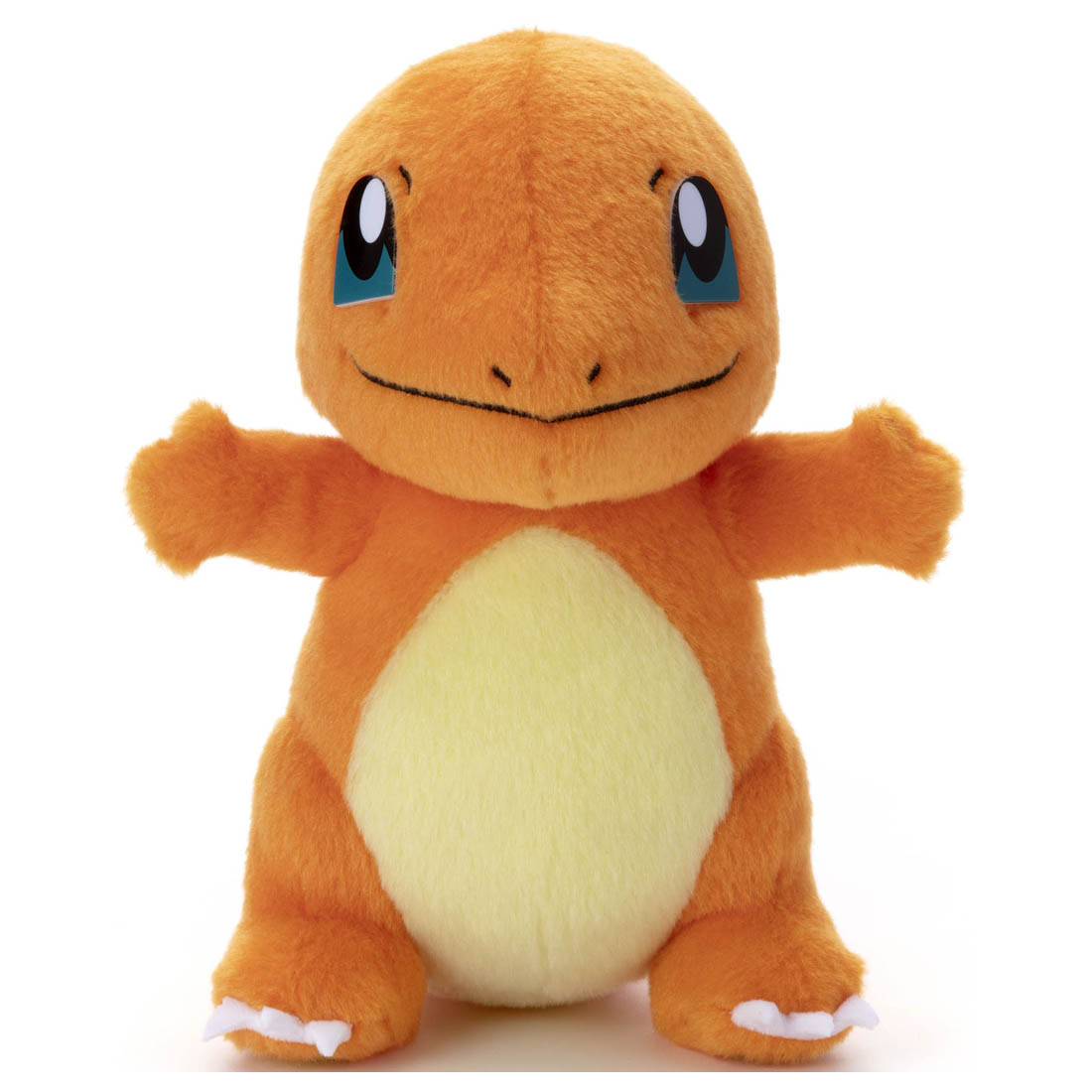 Pokémon I Choose You! - 7" Charmander Plush - 7-inch plush Charmander with bright orange body, cream belly, blue eyes, and stitched smile.