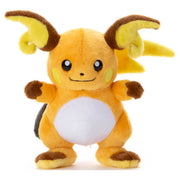 Pokémon I Choose You! - 9" Raichu Plush - 9-inch soft Raichu plush with orange body, white belly, brown-tipped ears and tail, and embroidered facial details.