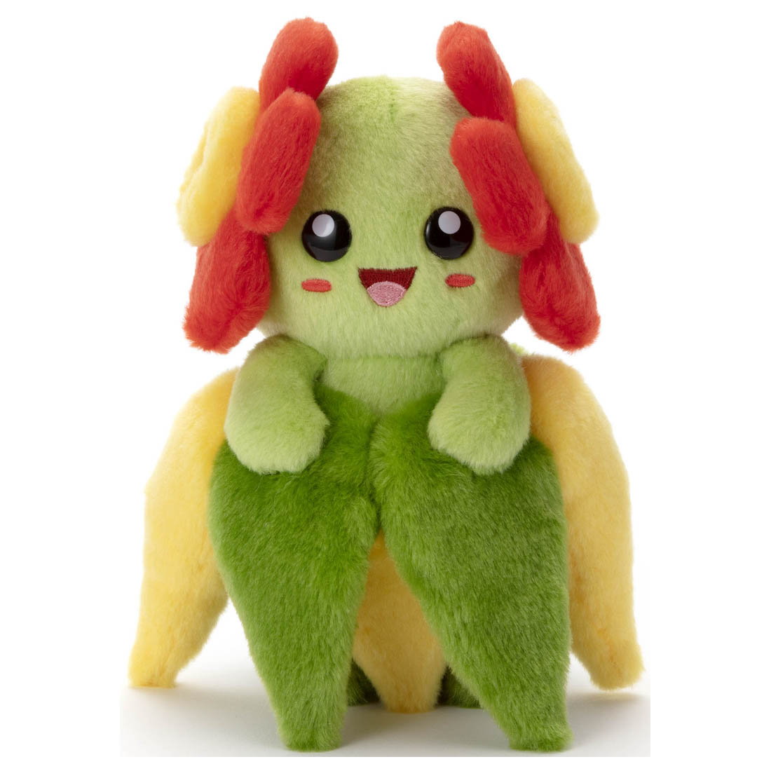 Pokémon I Choose You! - 7" Bellossom Plush - 7-inch Bellossom plush with green body, red and yellow flower petals, smiling face, and soft fabric.