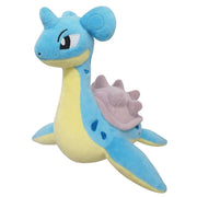 Pokémon All Star Collection - Lapras Plush, 6" - Soft plush Lapras toy with blue body, light yellow belly, and gray shell spikes, 6 inches tall.