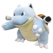 Pokémon All Star Collection - 7" Blastoise Plush - 7-inch plush of Blastoise with light blue body, beige belly, and brown shell featuring water cannons on its back.