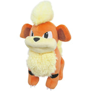 Pokémon All Star Collection - 7" Growlithe Plush - 7-inch plush Growlithe with orange fur, cream-colored chest and tuft, and embroidered facial details.