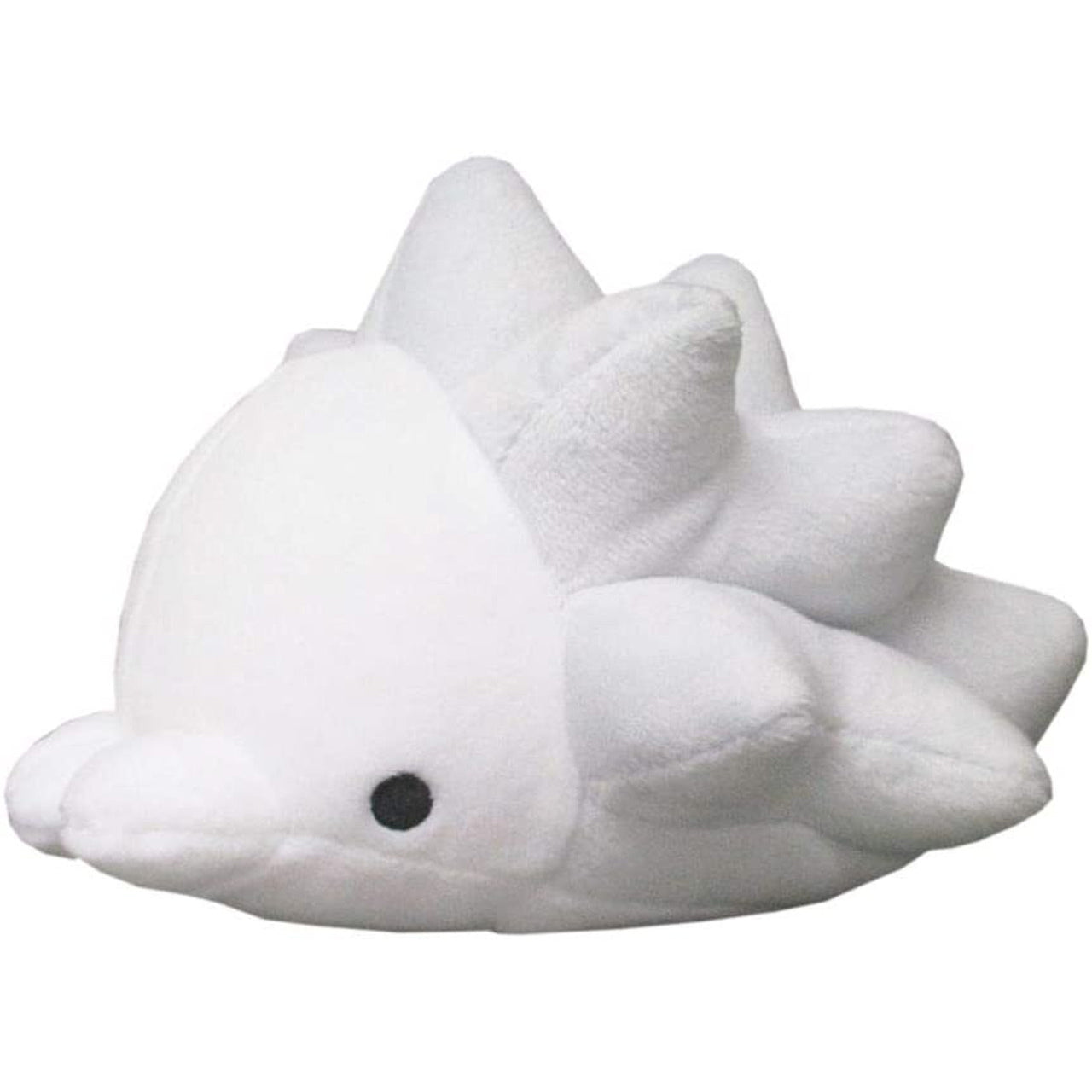Pokémon All Star Collection - Snom Plush, 4" - White plush toy of Pokémon Snom with soft fabric and small black embroidered eyes, measuring 4 inches long.