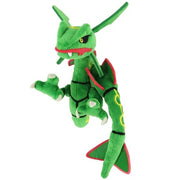 Pokémon All Star Collection - Rayquaza Plush, 7" - Green and black segmented Rayquaza plush with yellow eyes and red accents, 7-inch length.