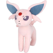 Pokémon All Star Collection - Espeon Plush, 9" - Light pink Espeon plush with large blue inner ears, red forehead gem, and sleek body design, 9 inches tall.