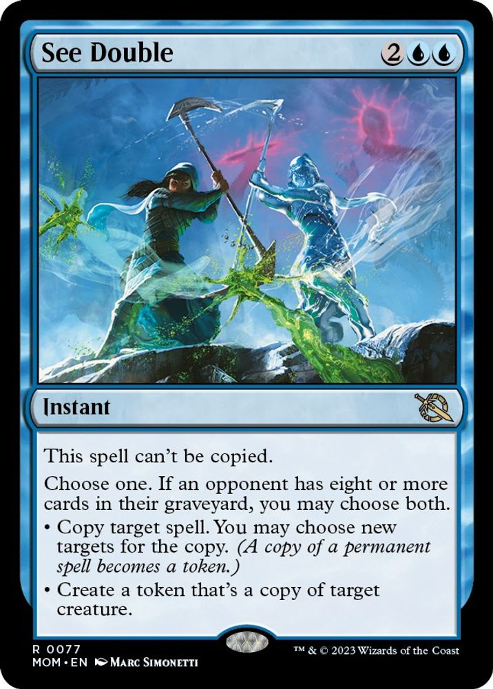 See Double · 77 · March of the Machine · Non-foil