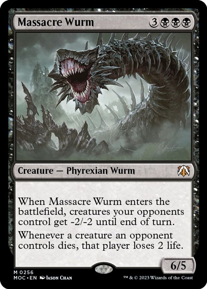 Massacre Wurm · 256 · MOC · Non-foil
