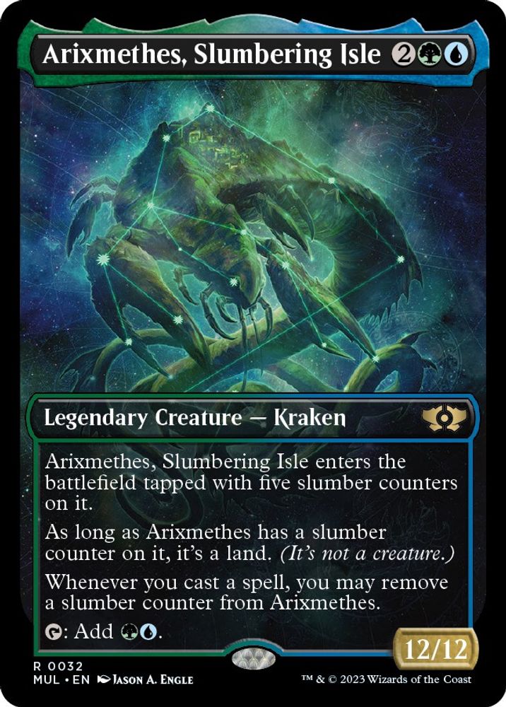 Arixmethes, Slumbering Isle · 32 · March of the Machine: Multiverse Legends · Foil