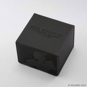 Square Enix Deck Case: Final Fantasy XIV - Y'shtola (PREORDER) - Black square deck case with embossed Final Fantasy XIV logo and subtle character silhouette, purple stitching detail.