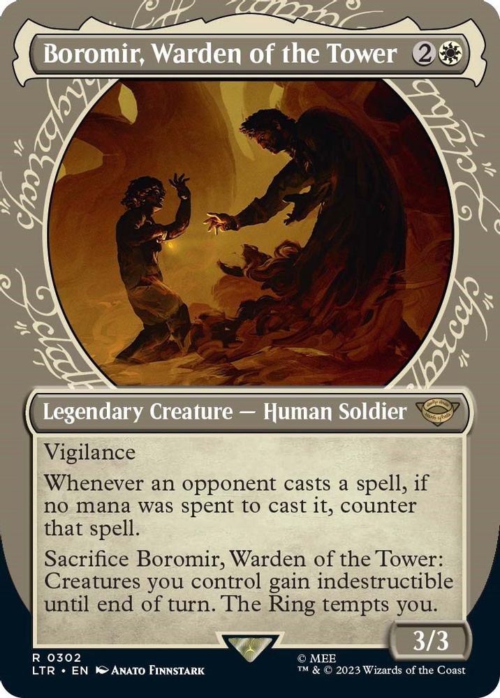 Boromir, Warden of the Tower (Showcase) · 302 · Universes Beyond: The Lord of the Rings: Tales of Middle-earth · Non-foil