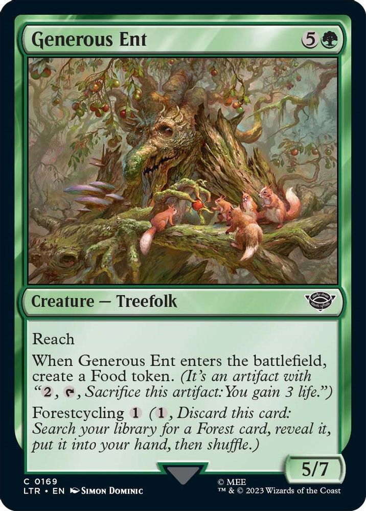 Generous Ent · 169 · LTR · Non-foil