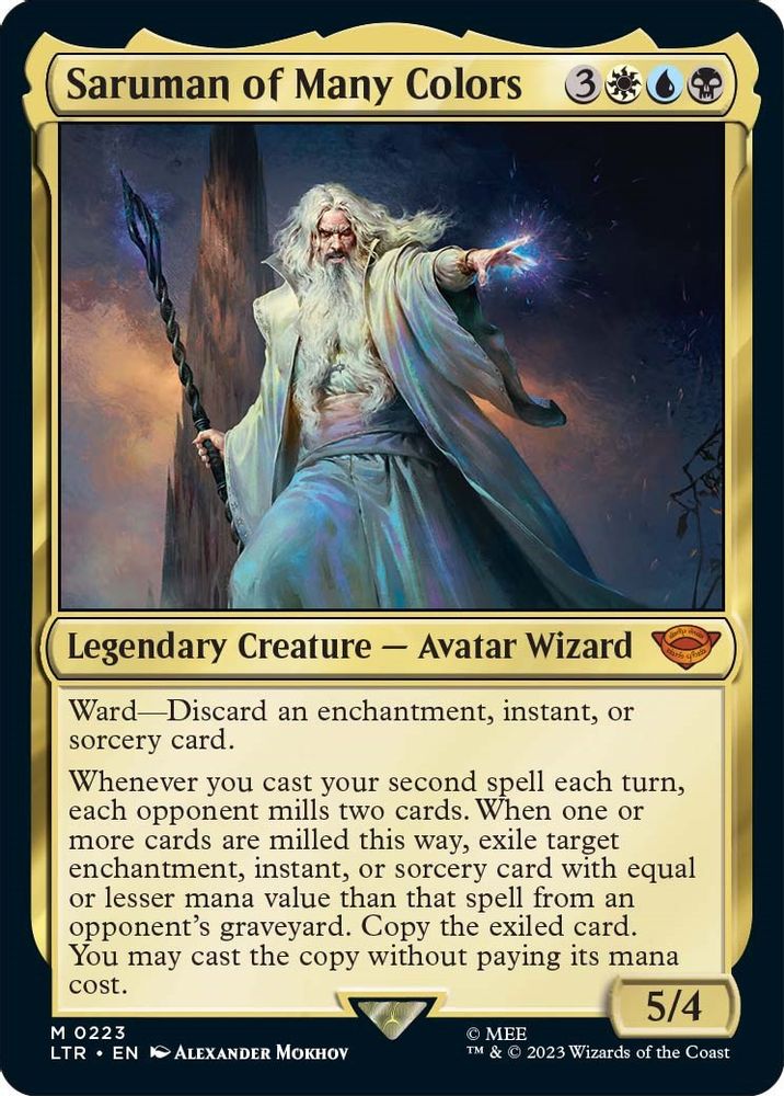 Saruman of Many Colors · 223 · LTR · Non-foil