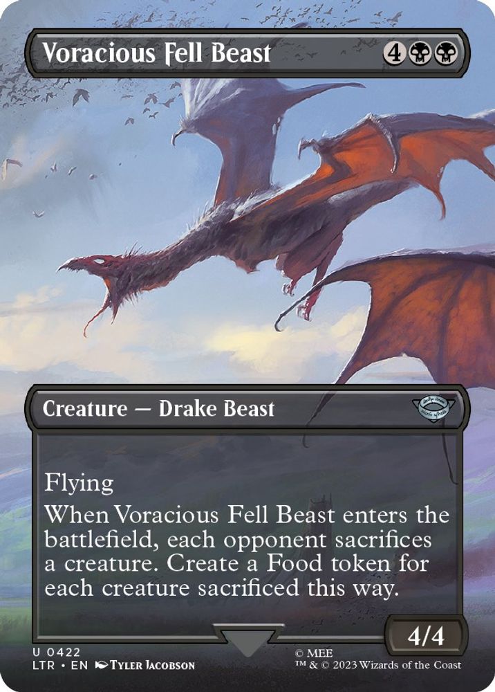 Voracious Fell Beast (Borderless) · 422 · LTR · Non-foil