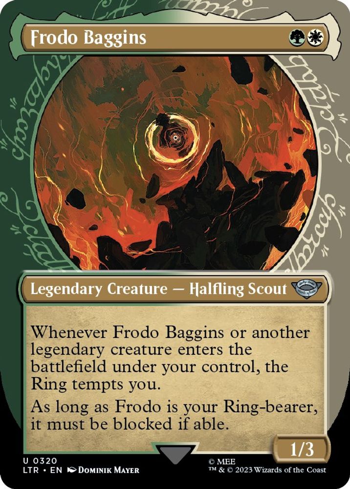 Frodo Baggins (Showcase) · 320 · Universes Beyond: The Lord of the Rings: Tales of Middle-earth · Non-foil