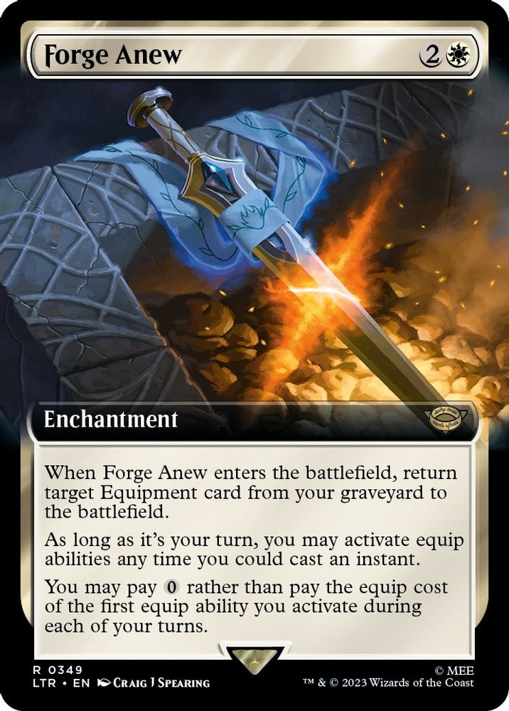 Forge Anew (Extended Art) · 349 · Universes Beyond: The Lord of the Rings: Tales of Middle-earth · Non-foil