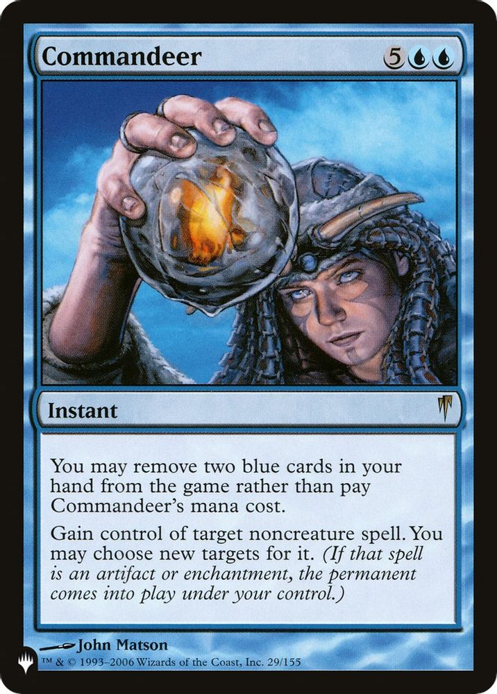 Commandeer · 29/155 · The List Reprints · Non-foil