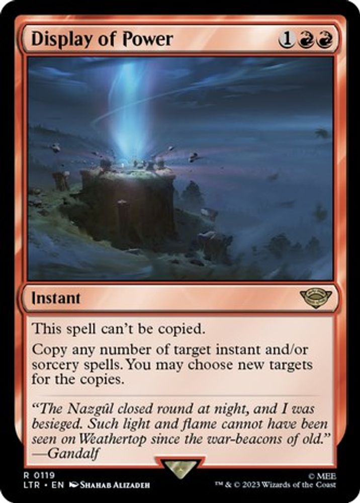 Display of Power · 119 · LTR · Non-foil