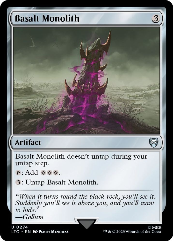 Basalt Monolith · 274 · Commander: The Lord of the Rings: Tales of Middle-earth · Non-foil