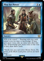 Plea for Power · 195 · Commander: The Lord of the Rings: Tales of Middle-earth · Non-foil