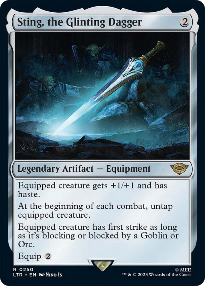Sting, the Glinting Dagger · 250 · Universes Beyond: The Lord of the Rings: Tales of Middle-earth · Non-foil