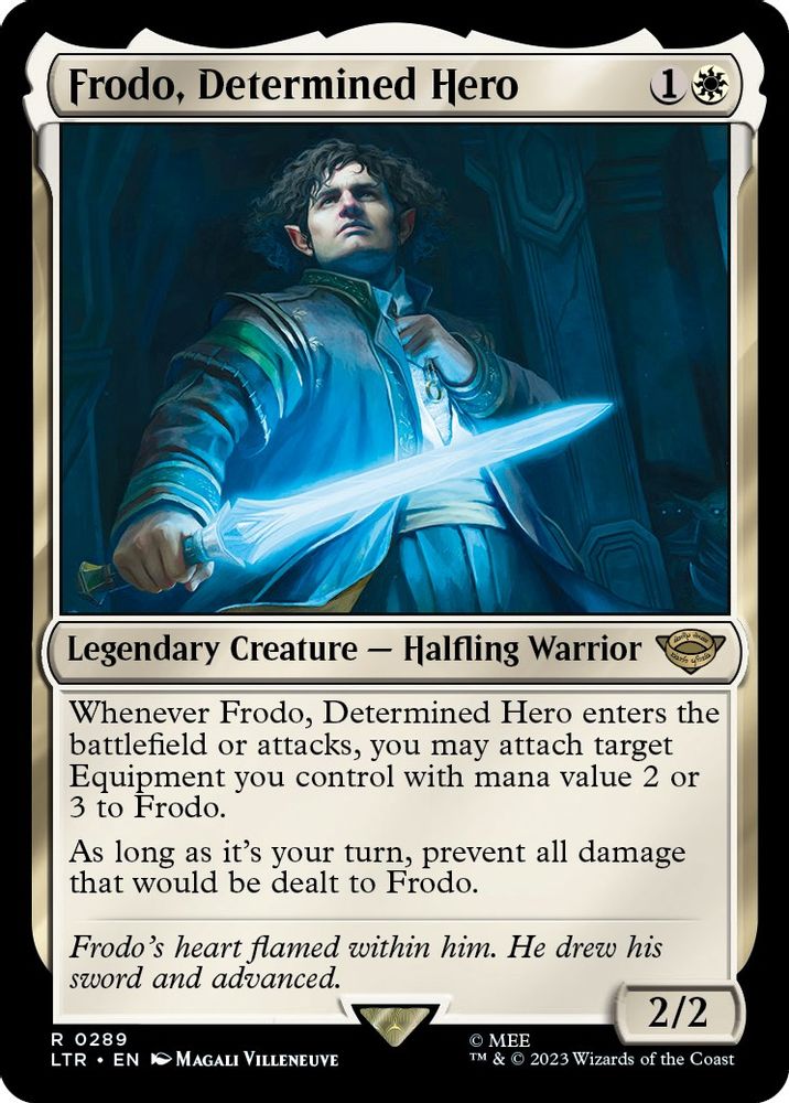 Frodo, Determined Hero · 289 · Universes Beyond: The Lord of the Rings: Tales of Middle-earth · Non-foil