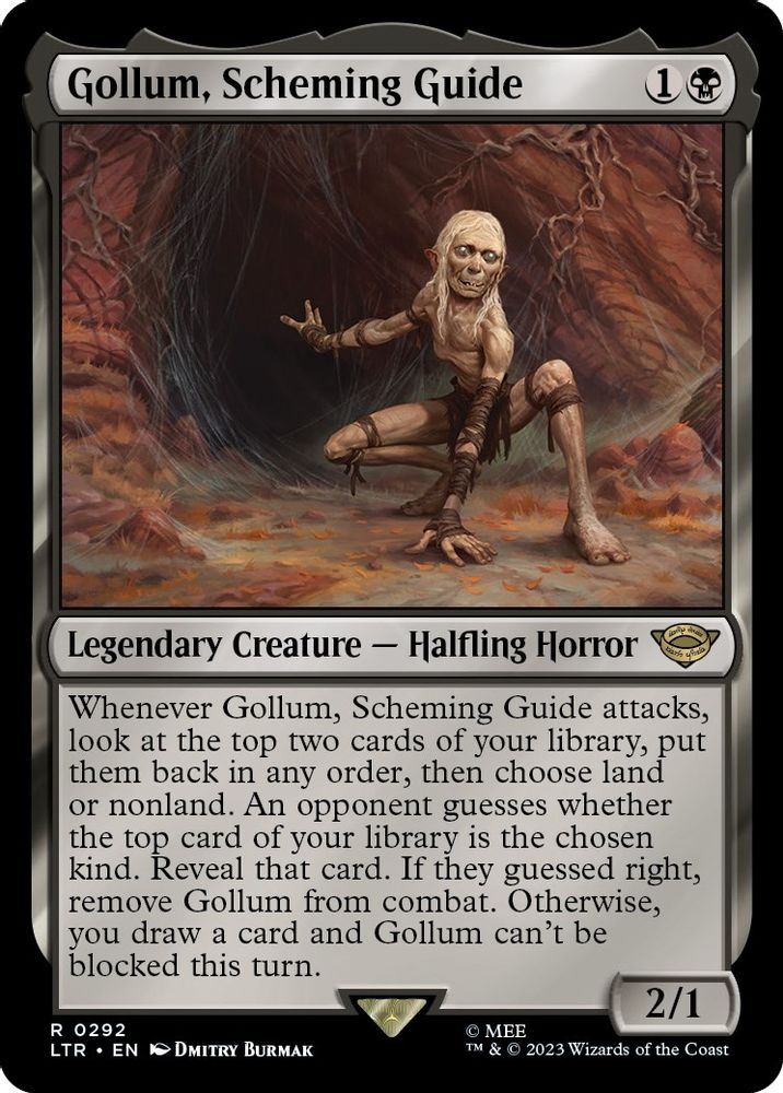 Gollum, Scheming Guide · 292 · Universes Beyond: The Lord of the Rings: Tales of Middle-earth · Non-foil