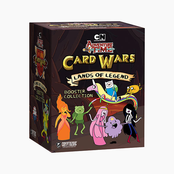 Adventure Time Card Wars: Lands of Legend Booster Collection (PREORDER) - Lands of Legend Booster Collection" text on front.