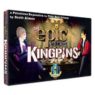 Tiny Epic Crimes: Kingpins (PREORDER) - Board game expansion box for Tiny Epic Crimes Kingpins with dark background, gold and white bold text, featuring illustrated