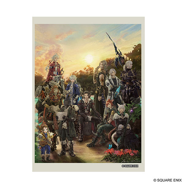 Square Enix Card Sleeves: Final Fantasy - FFXIV - Final Fantasy XIV card sleeves featuring detailed character artwork with a sunset background, rectangular design.
