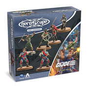 Heroscape: Army Expansion- G.I. JOE: Strike Forces (PREORDER) - Heroscape G.I. JOE Strike Forces expansion box featuring six detailed miniature figures in military and combat attire on.