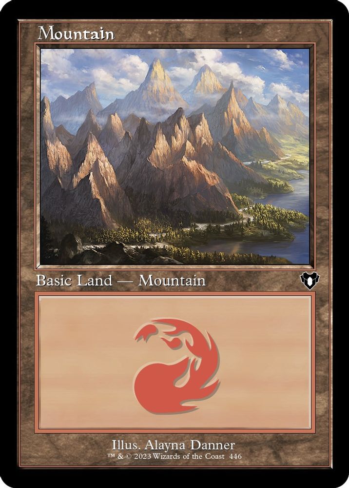 Mountain (446) (Retro Frame) · 446 · CMM · Foil