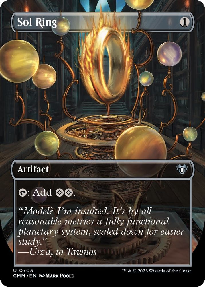 Sol Ring (Borderless) · 703 · CMM · Non-foil