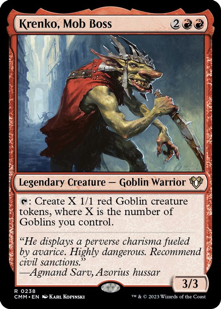 Krenko, Mob Boss · 238 · CMM · Non-foil