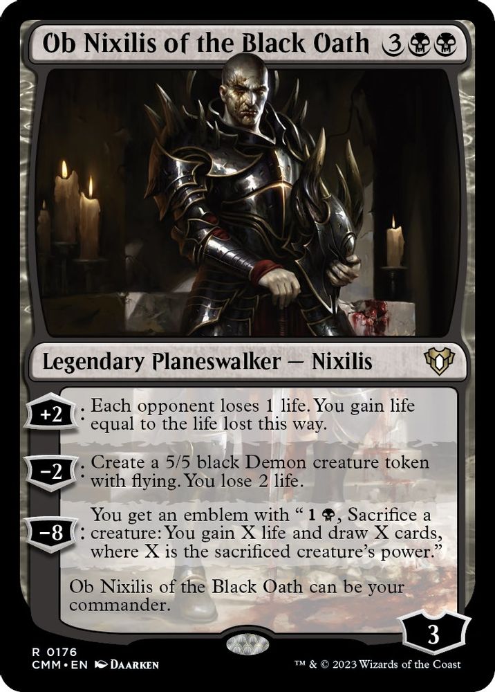 Ob Nixilis of the Black Oath · 176 · CMM · Non-foil