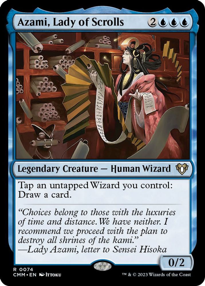 Azami, Lady of Scrolls · 74 · CMM · Non-foil
