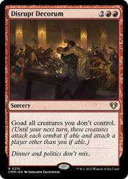 Disrupt Decorum · 215 · Commander Masters · Non-foil