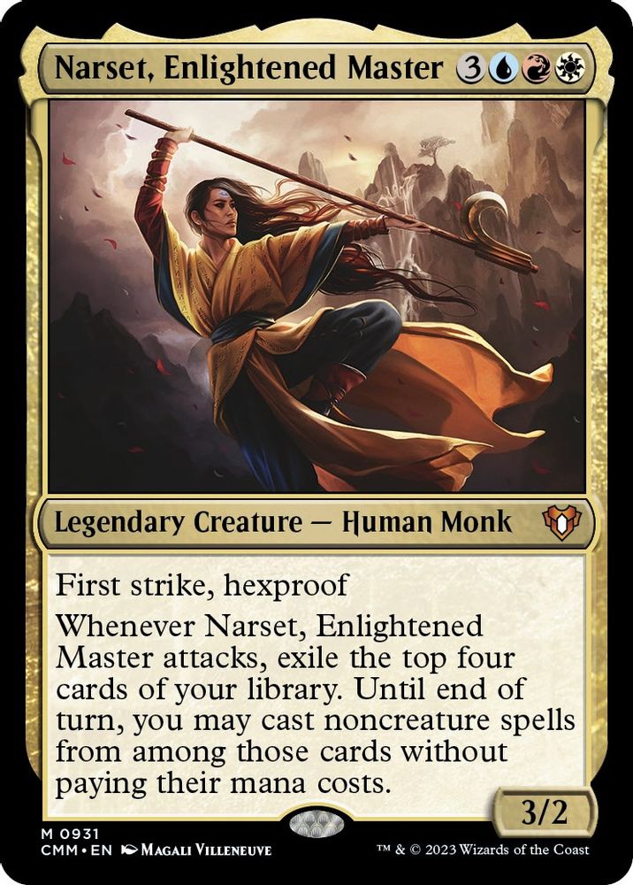 Narset, Enlightened Master · 931 · Commander Masters · Non-foil
