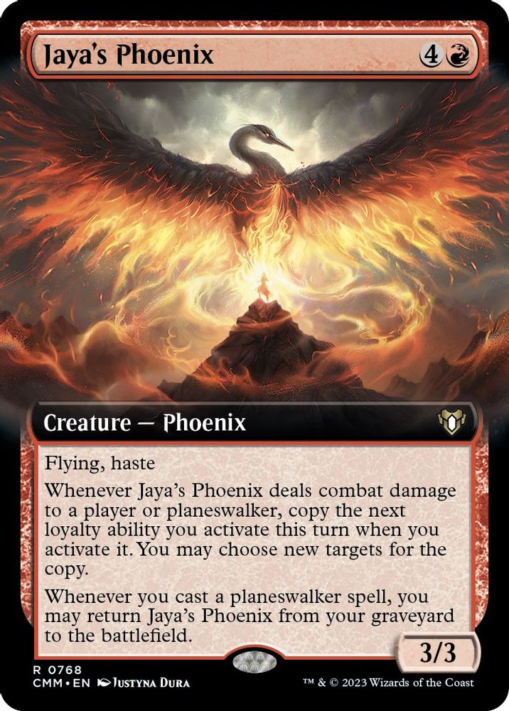 Jaya's Phoenix (Extended Art) · 768 · CMM · Non-foil