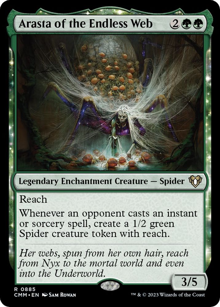 Arasta of the Endless Web · 885 · Commander Masters · Non-foil