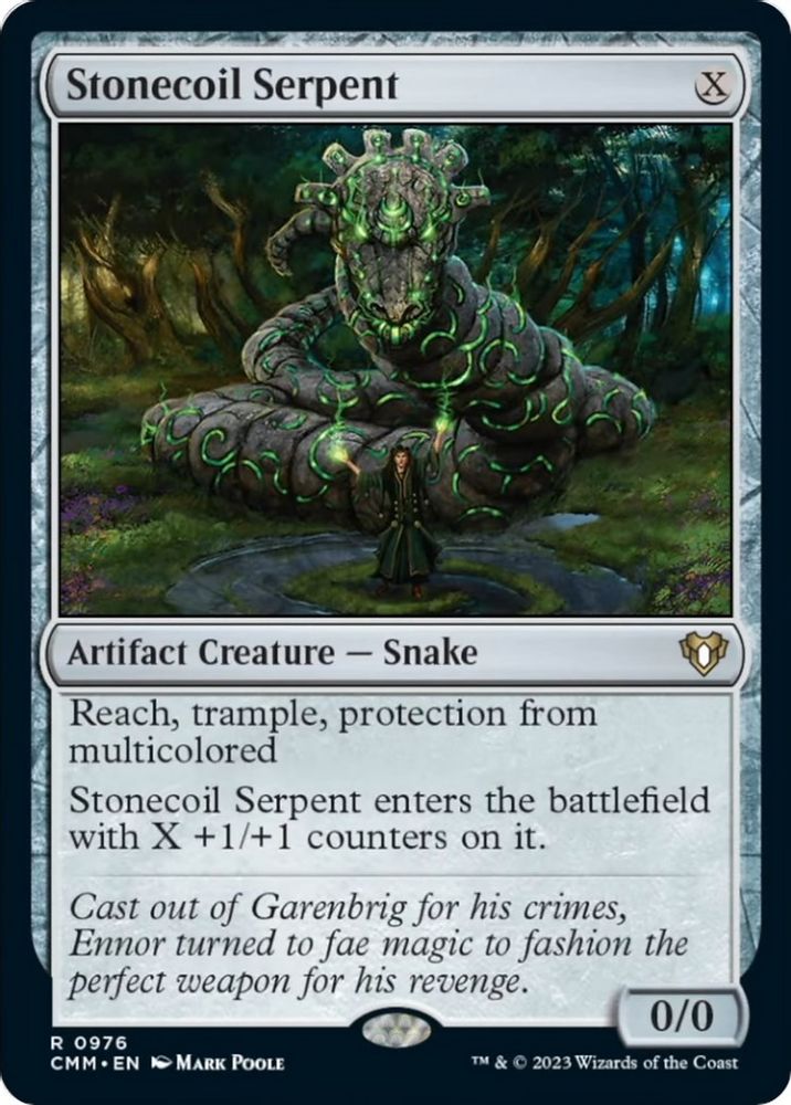 Stonecoil Serpent · 976 · Commander Masters · Non-foil