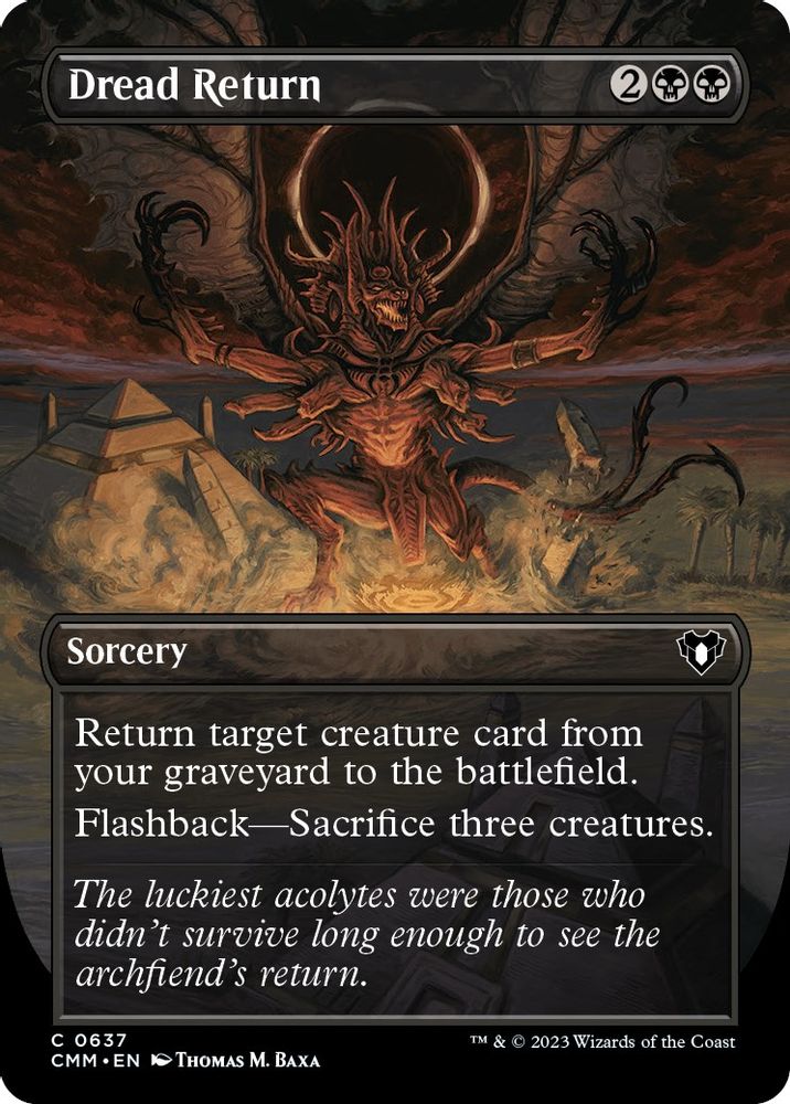 Dread Return (Borderless) · 637 · CMM · Non-foil