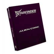 Starfinder 2E: Alien Core Special Edition - Dark purple hardcover book titled Starfinder Second Edition Alien Core in silver metallic lettering.