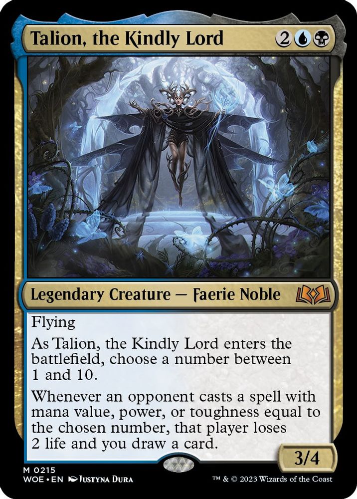 Talion, the Kindly Lord · 215 · Wilds of Eldraine · Non-foil