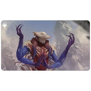 Ultra Pro Playmat -Magic the Gathering: Commander Masters: Zhulodok, Void Gorger - Gaming playmat featuring dark red and purple monstrous creature with elongated arms and clawed hands against a cloudy sky.